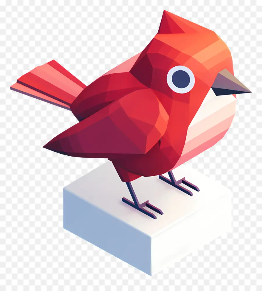 Vermelho Flappy Pássaro，Pássaro Poli Baixo PNG