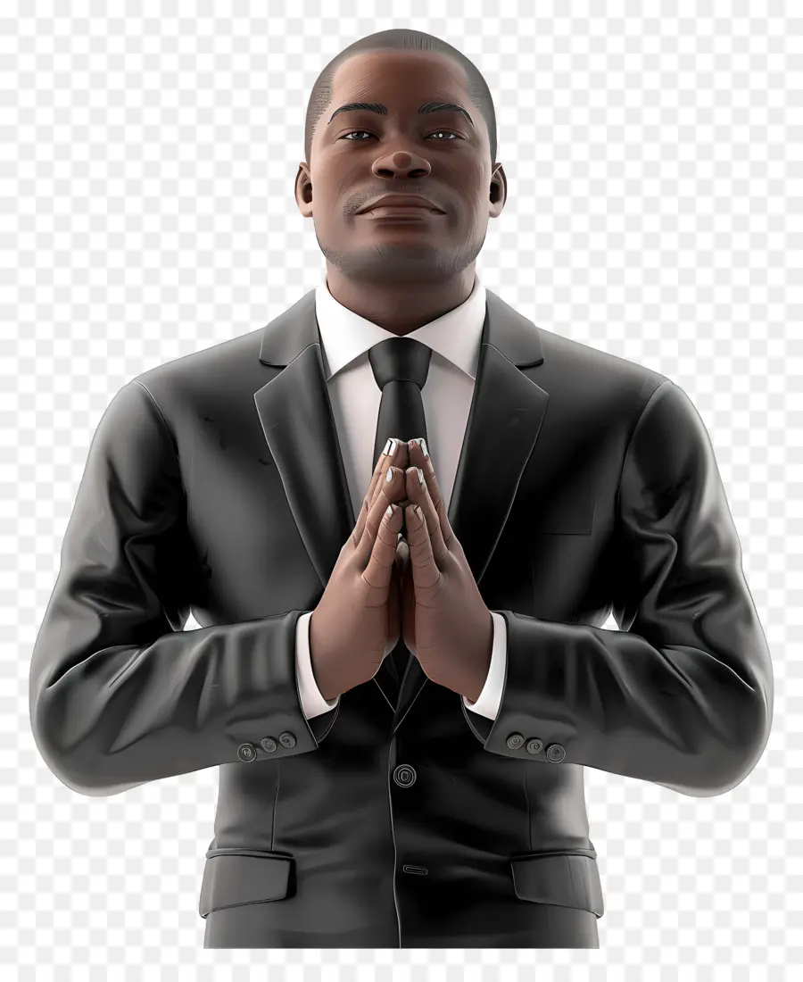 Empresário Aplaudindo，Oração PNG