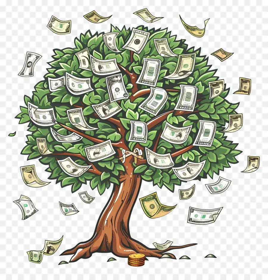 árvore Do Dinheiro，Riqueza PNG