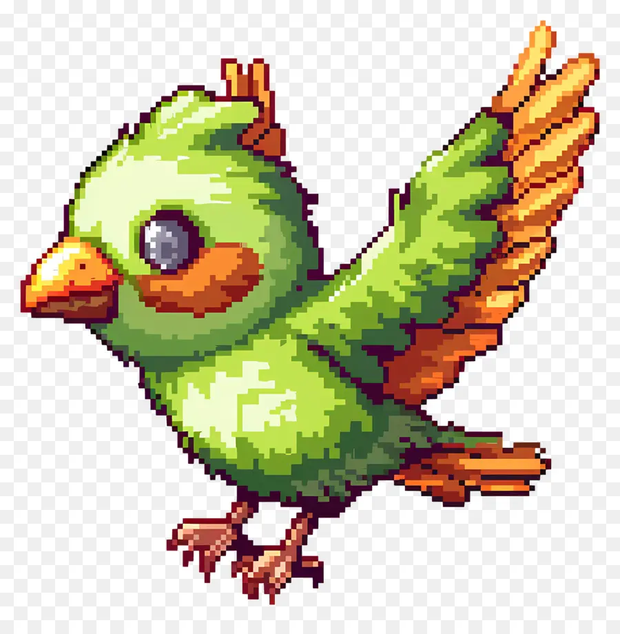 Pássaro Voando，Pássaro Verde PNG