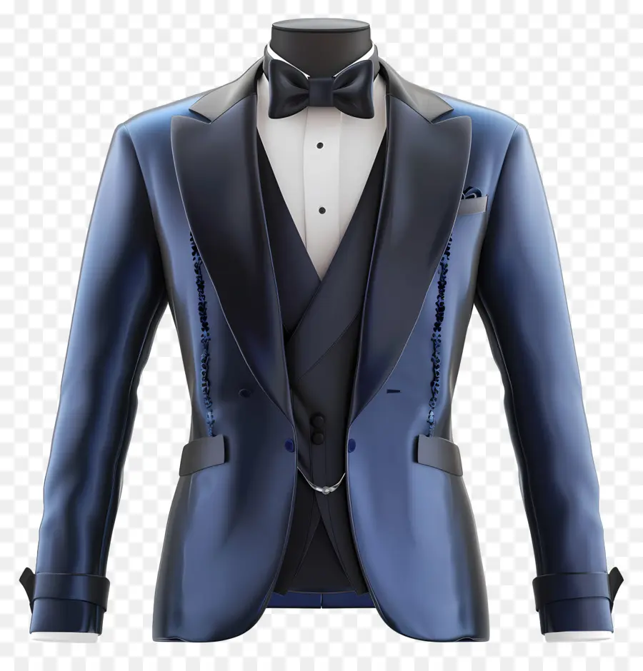 Desgaste Formal Azul，Terno Azul PNG