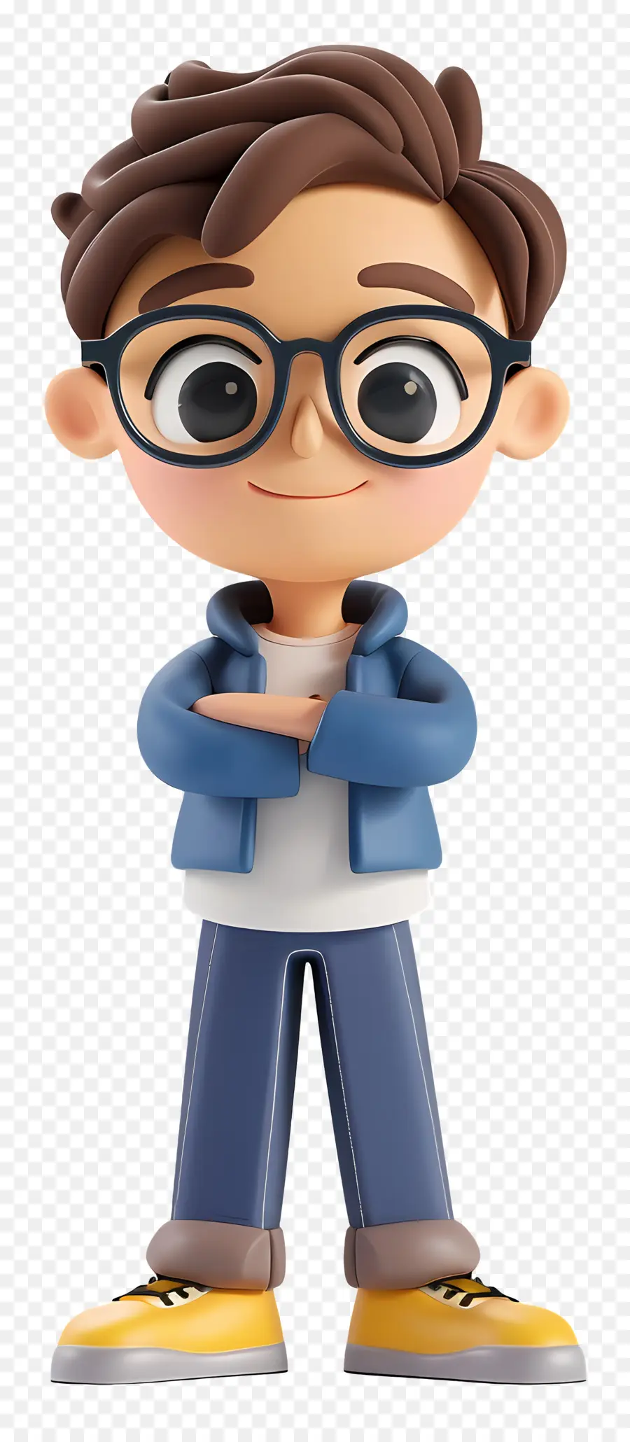 3d Cartoon Boy，Menino PNG