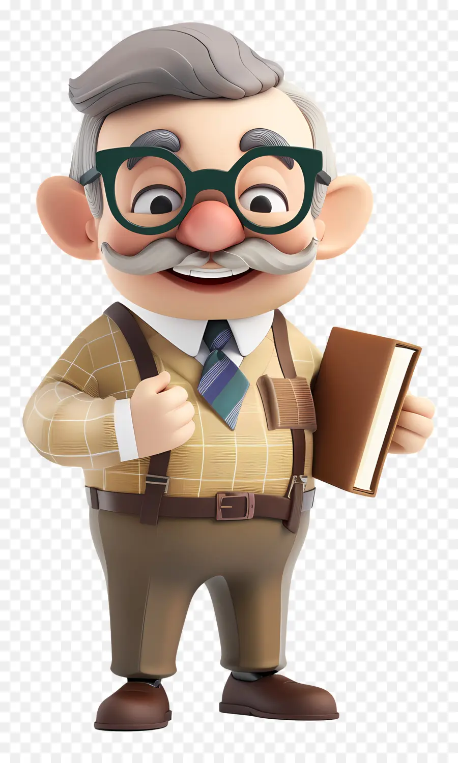 Professor De Desenhos Animados 3d，O Homem Velho PNG