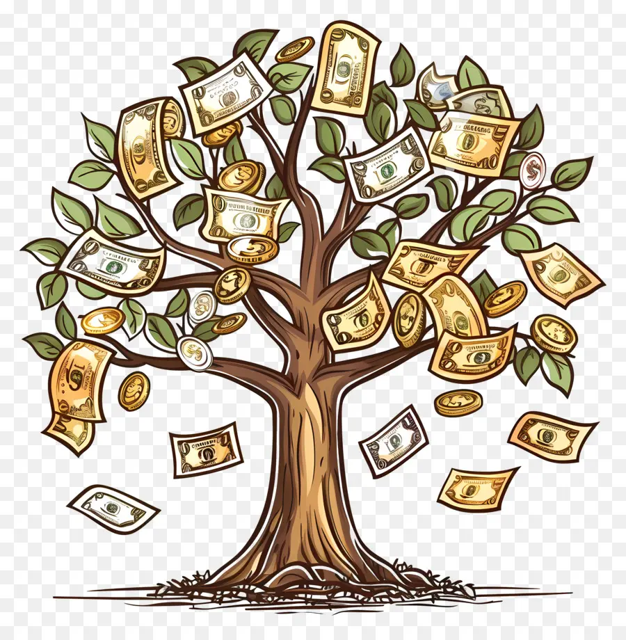 árvore Do Dinheiro，Sucesso Financeiro PNG