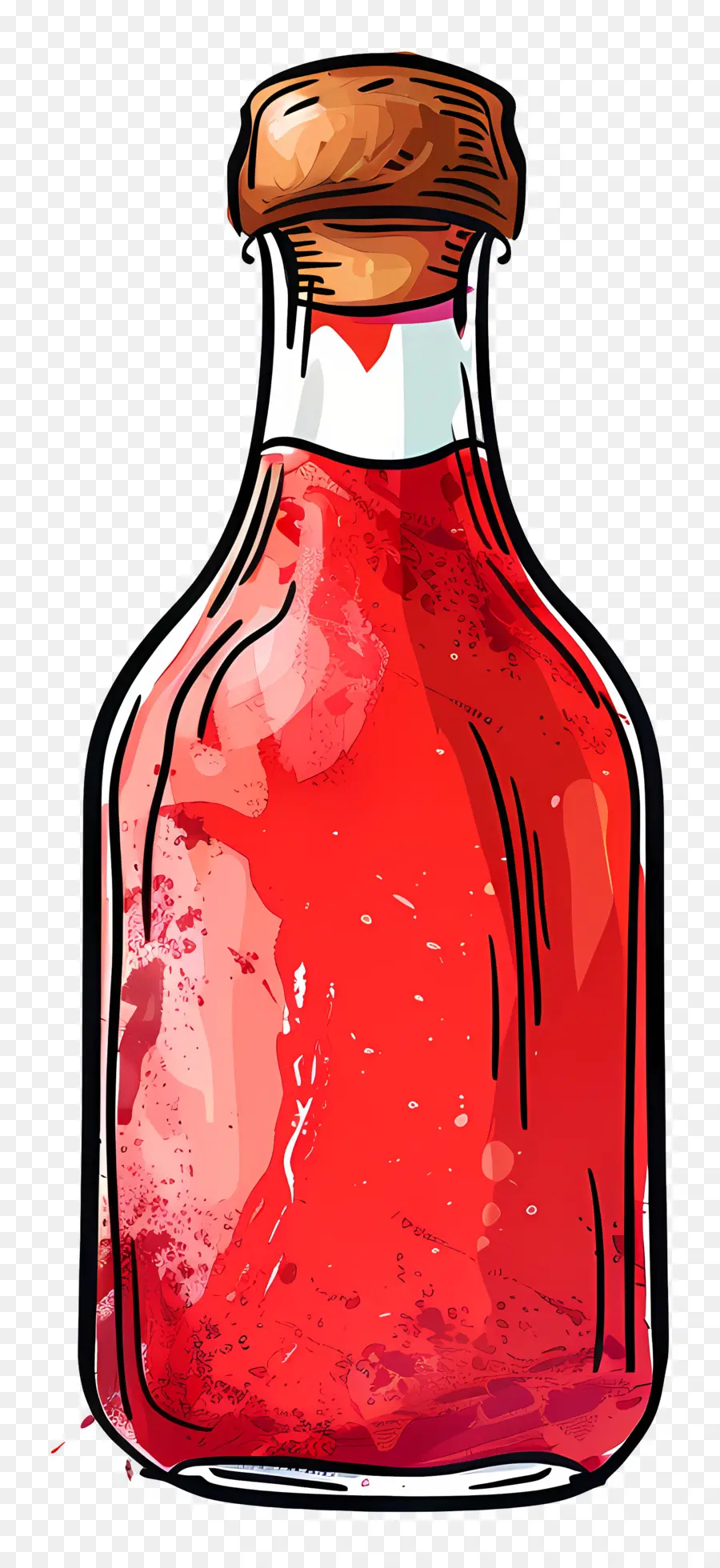 Frasco De Ketchup，Líquido Vermelho PNG