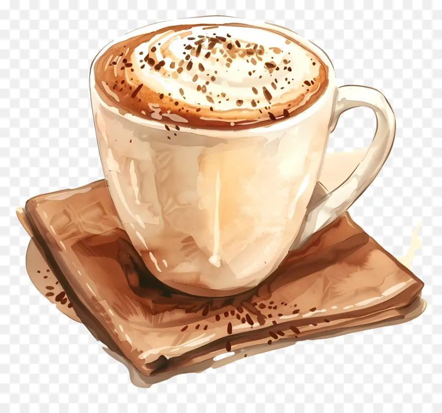 Cappuccino，Chocolate Quente PNG
