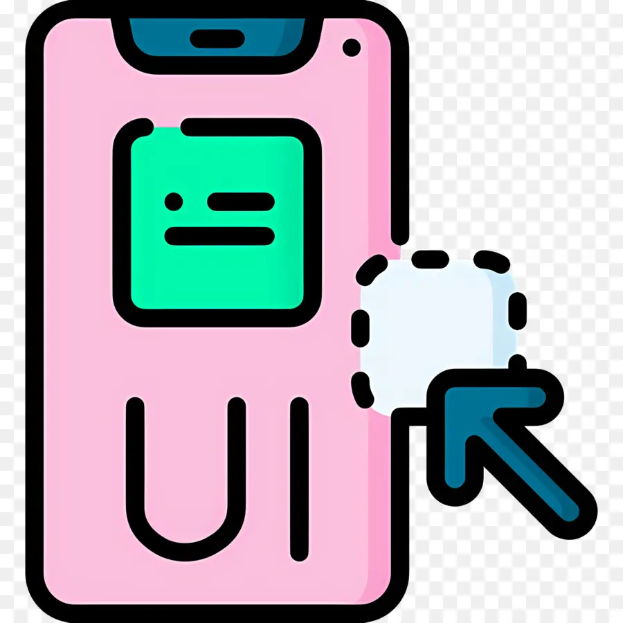 Ícone Ui Ux，Smartphone Aplicação PNG