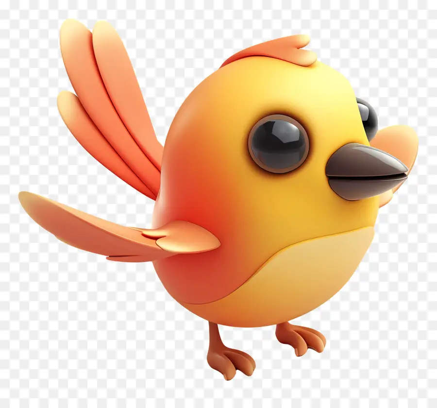 Pássaro De Flappy Animado，Pássaro Amarelo PNG