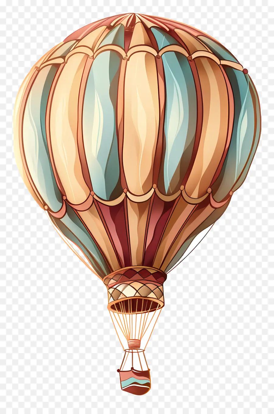 Balão De Ar Quente，Design Vintage PNG