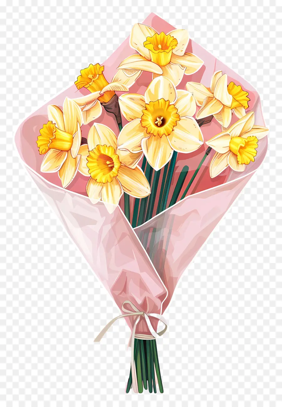 Buquê De Daffodil，Narcisos PNG