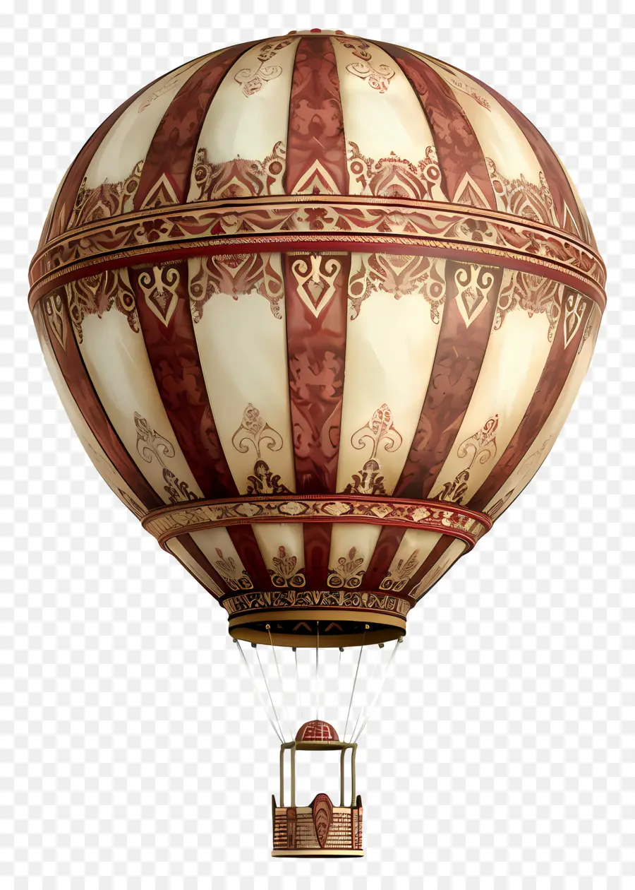 Balão De Ar Quente，Decoração Ornamentada PNG