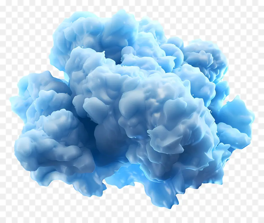 Nuvem Fofa Azul，Esferas Azuis PNG
