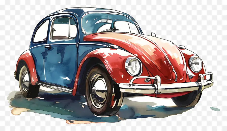 Carro Clipart，Volkswagen Beetle Vintage PNG