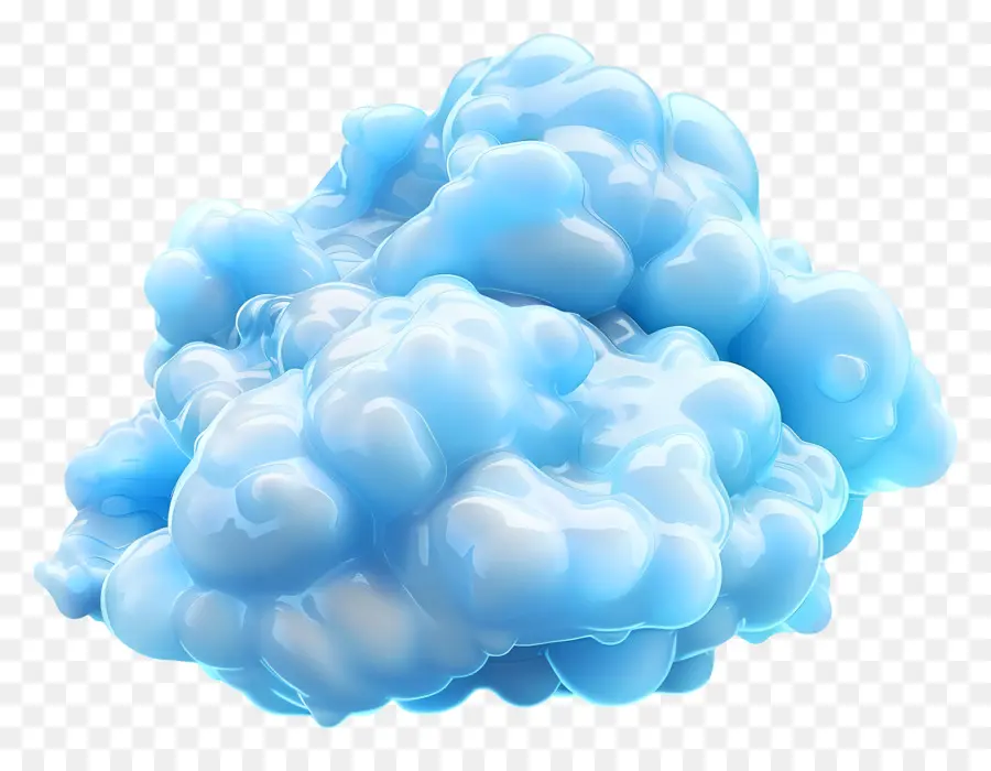 Nuvem Fofa Azul，Nuvem Congelada PNG