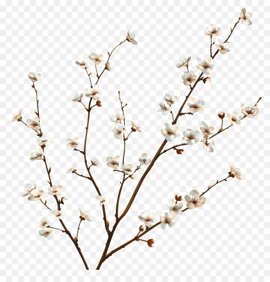 Pequenas Flores Brancas，Flor De Cerejeira PNG