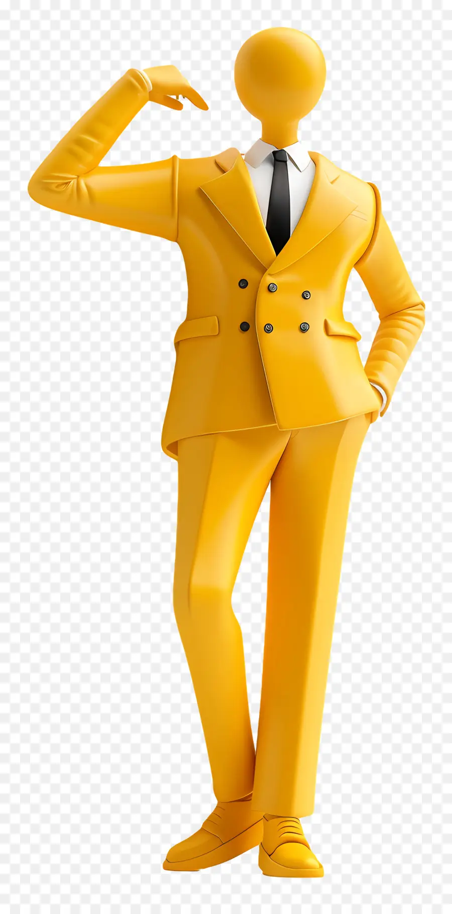 Traje De Negócios，Terno Amarelo PNG