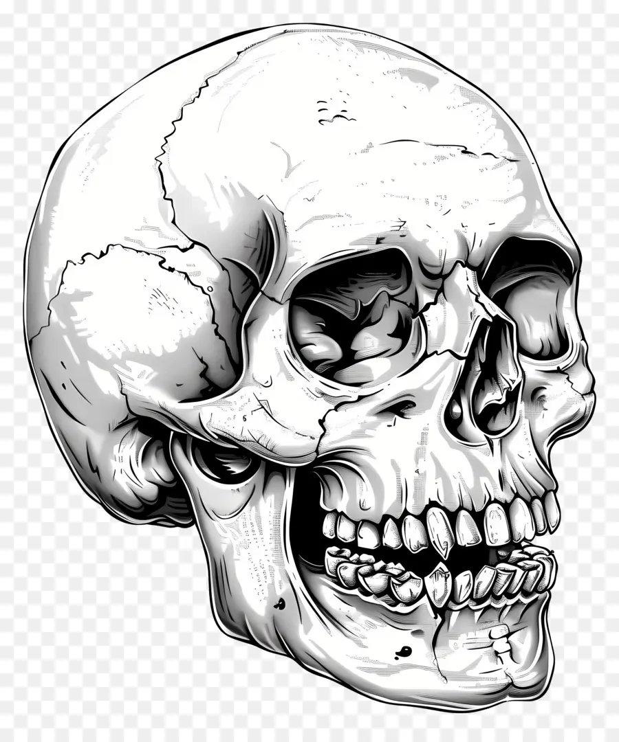 Crânio，Skull Drawing PNG