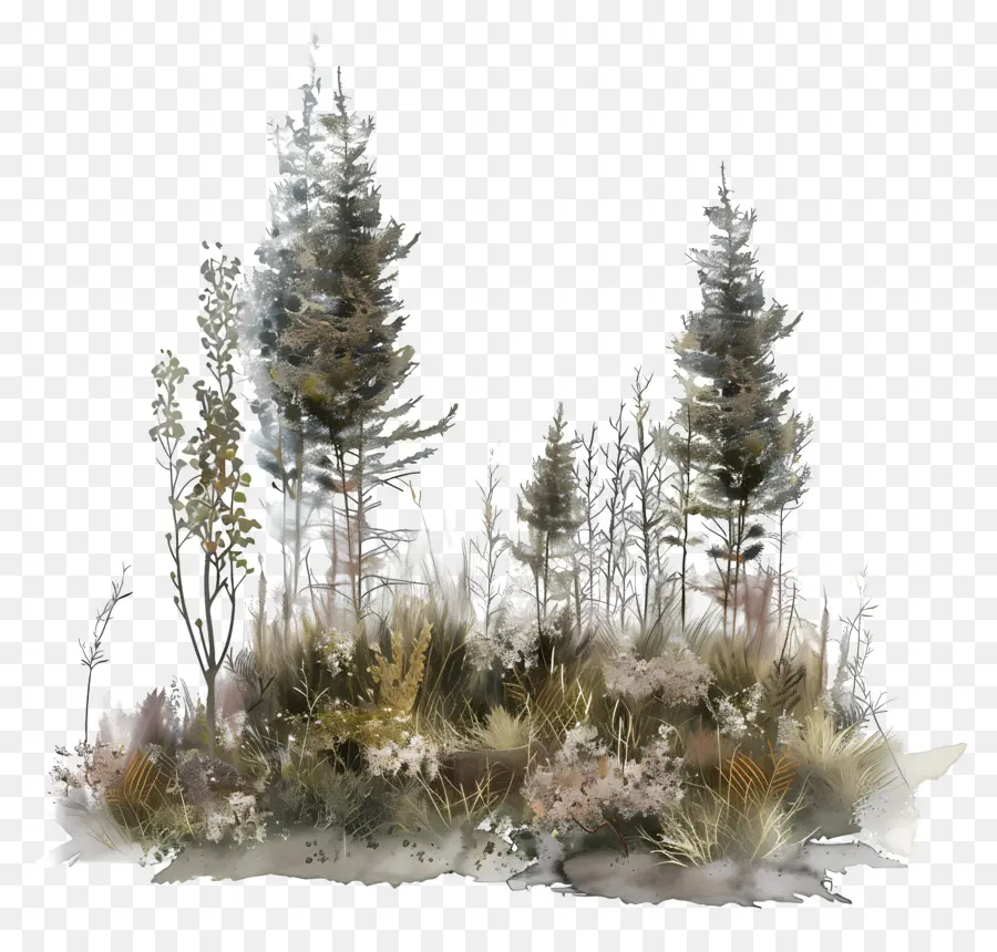 Vegetação De Tundra，Floresta PNG