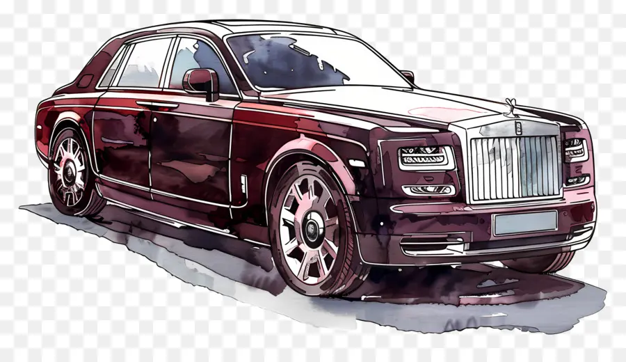 Carro De Luxo，A Rolls Royce Phantom PNG