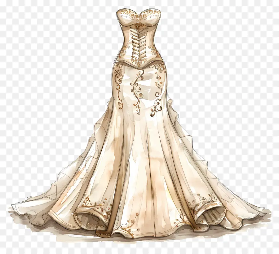 Vestido De Noiva De Trompete，Vestido De Noiva De Renda PNG