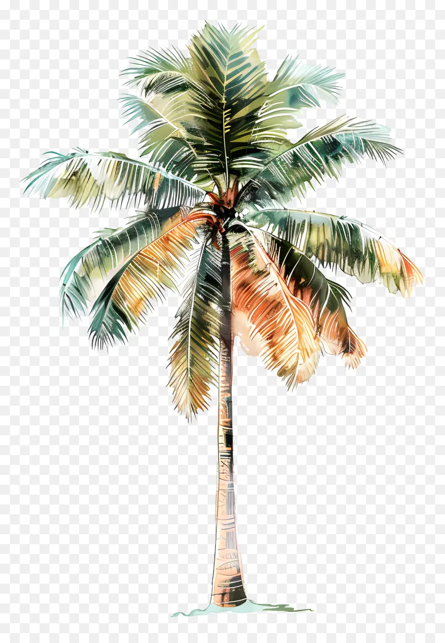 Palmeira，Pintura Em Aquarela PNG