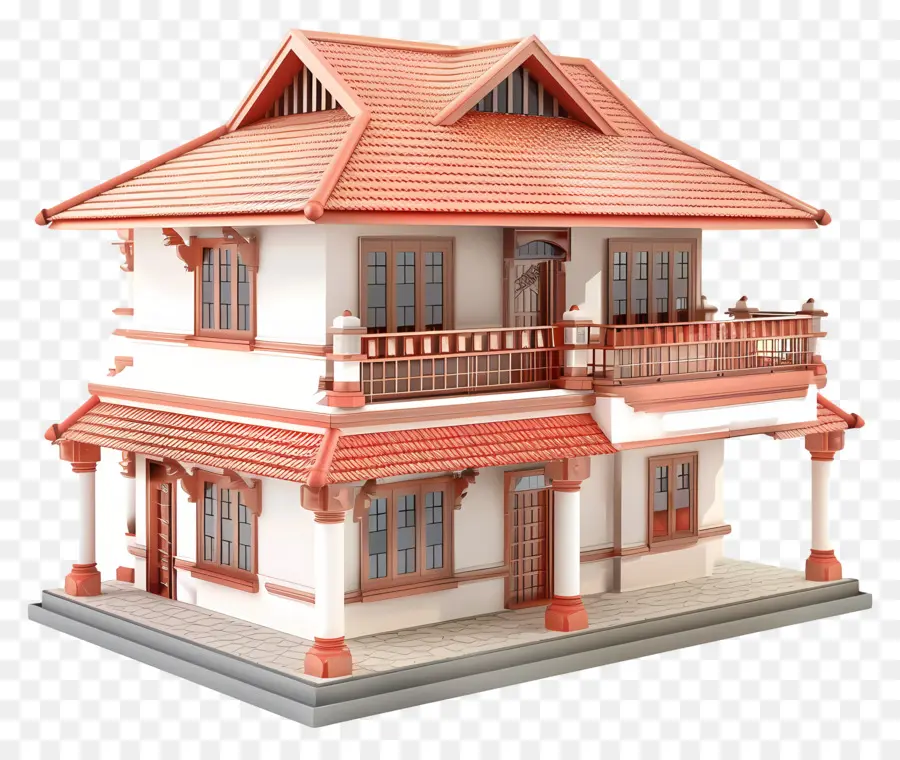 Kerala House，Arquitectura Tradicional PNG