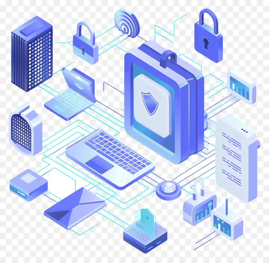 Protecção De Dados，Segurança De Rede PNG