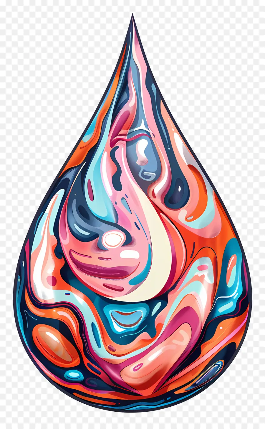 Gota De água，Pintura Em Aquarela PNG
