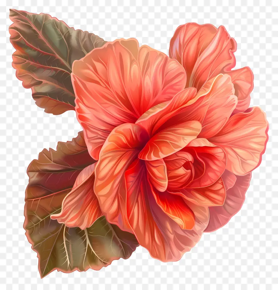 Begônia Flores，Flor De Hibisco PNG