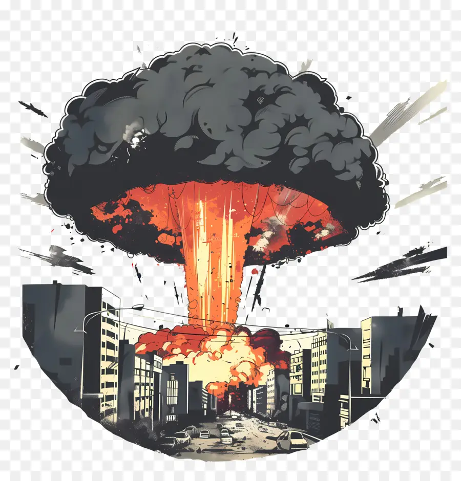 Explosão Nuclear，Explosão Da Bomba Atômica PNG