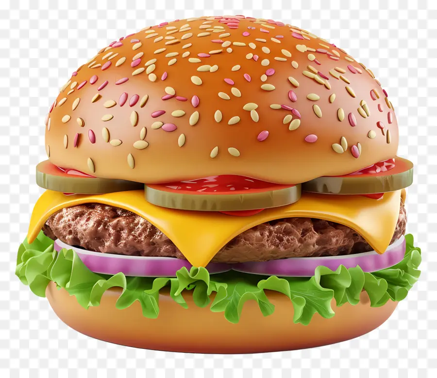 Big Burger，Hamburger PNG