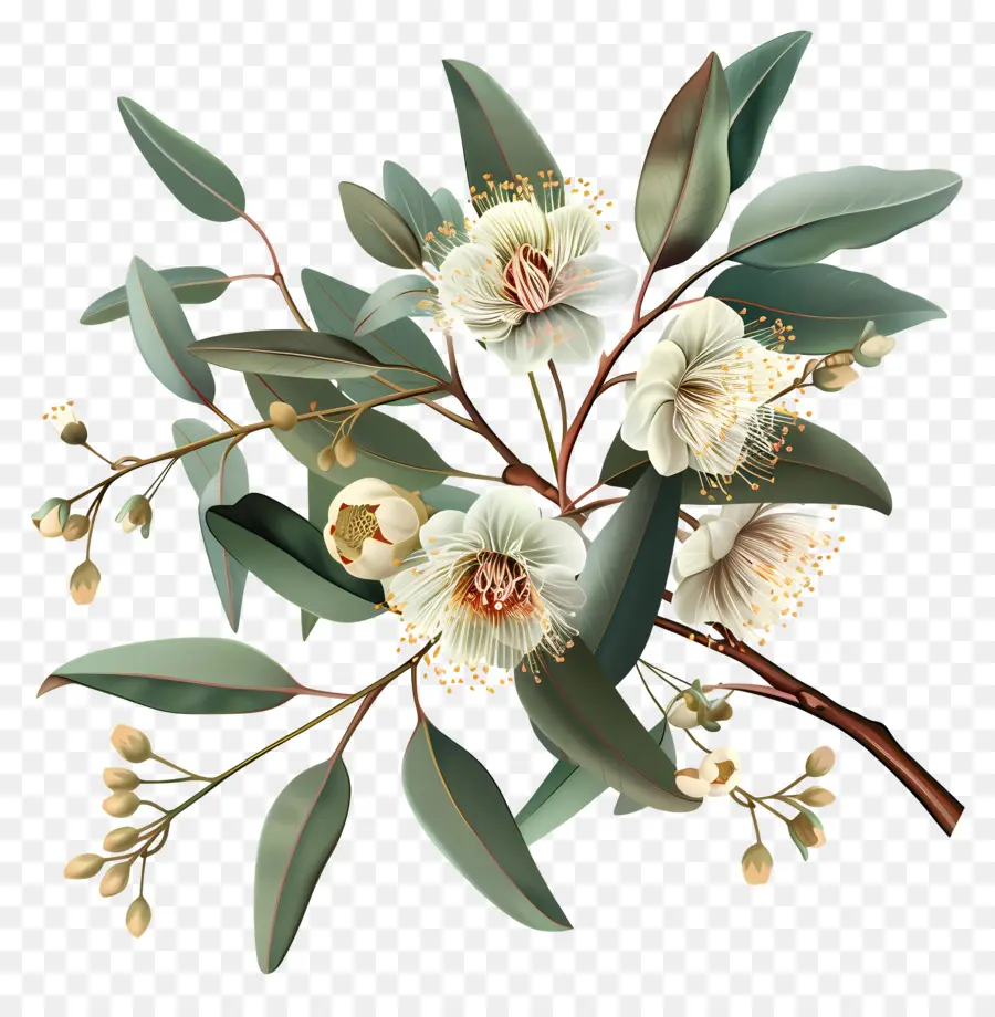 Flor Do Eucalipto，árvore De Eucalipto PNG