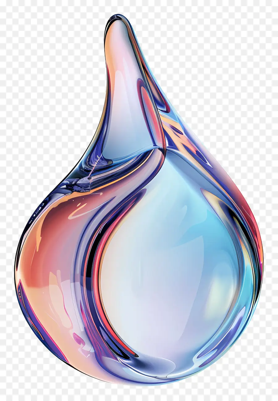Gota De água，Glass Art PNG
