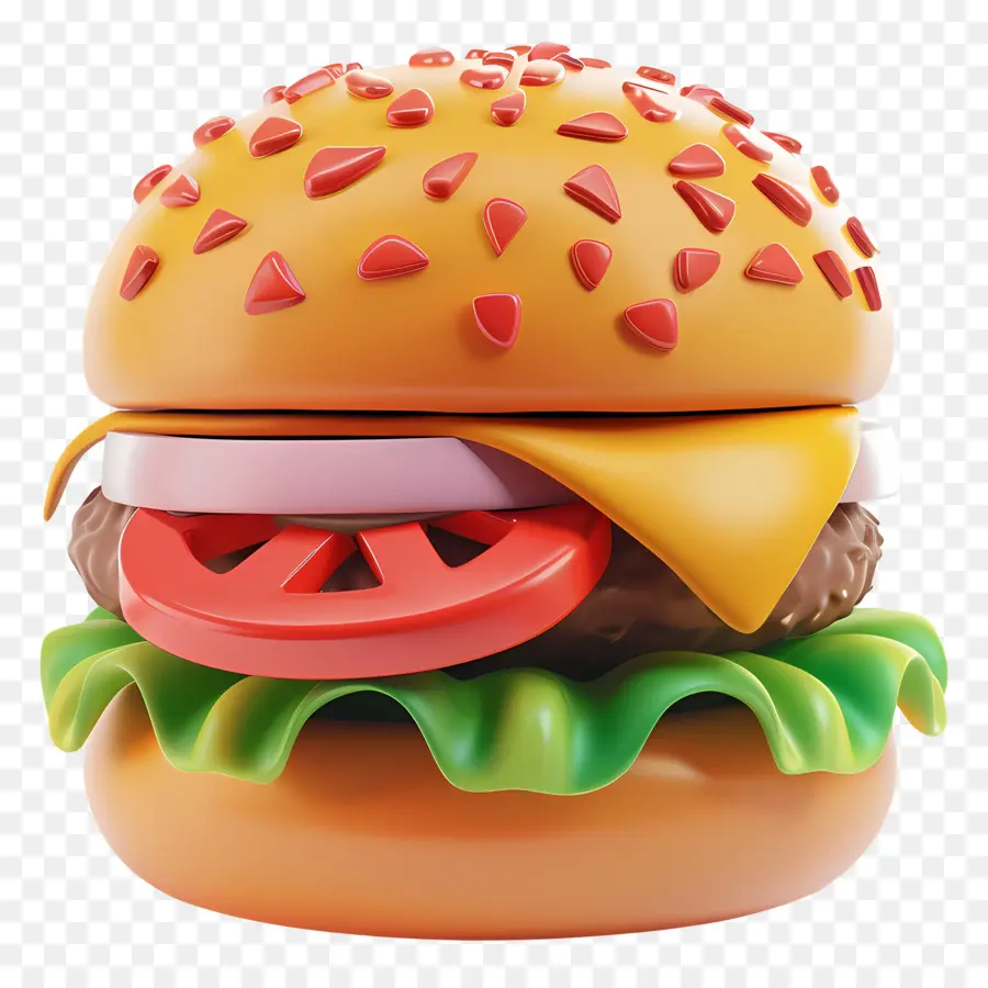 Big Burger，Hambúrguer De Frango PNG