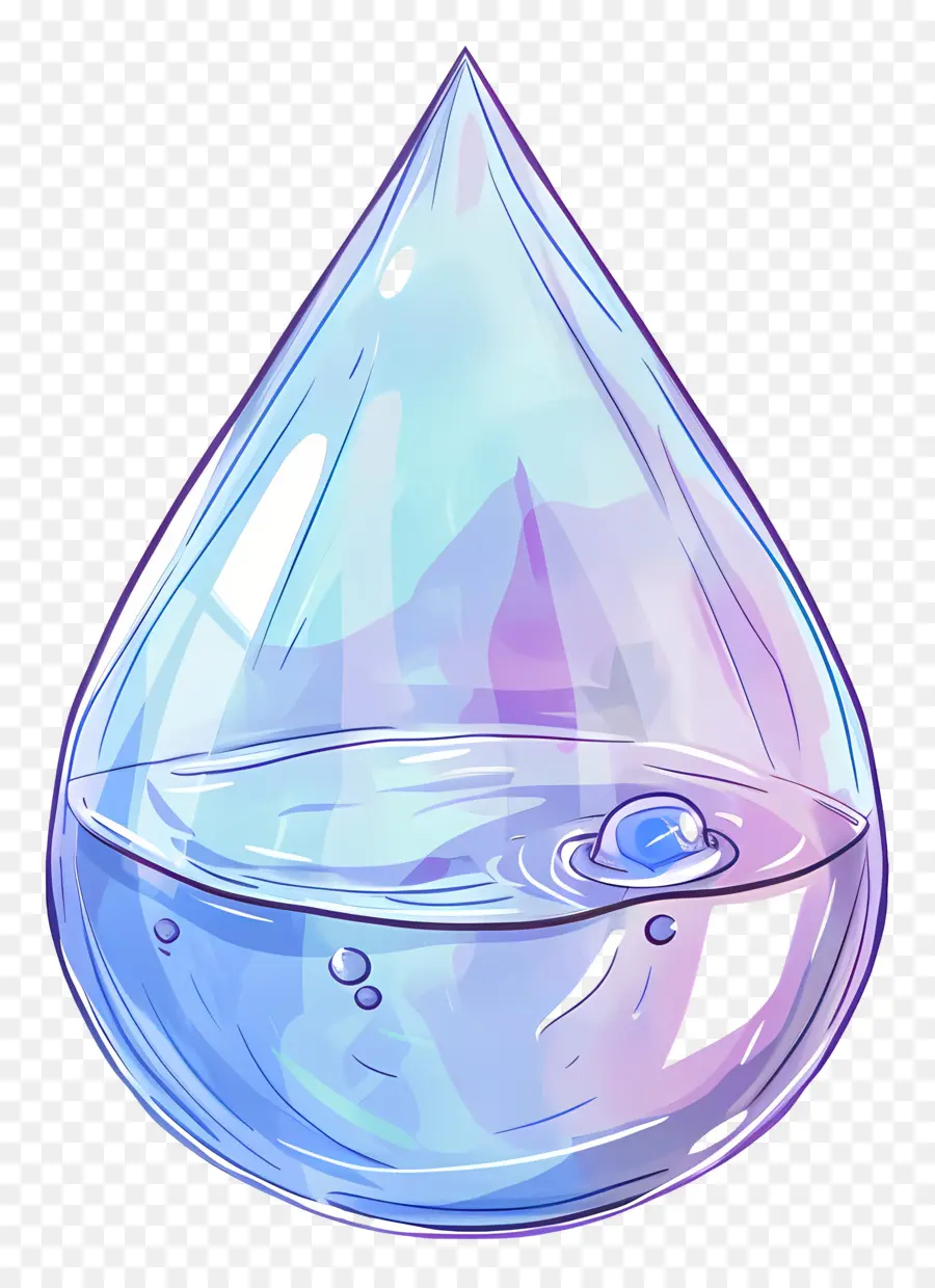Gota De água，Colorida De Cerceta PNG