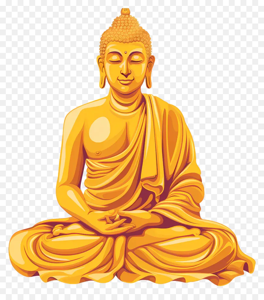 Gautam Buda，Buda Dourado PNG