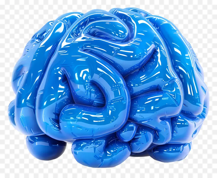 Azul Cérebro，Cérebro PNG