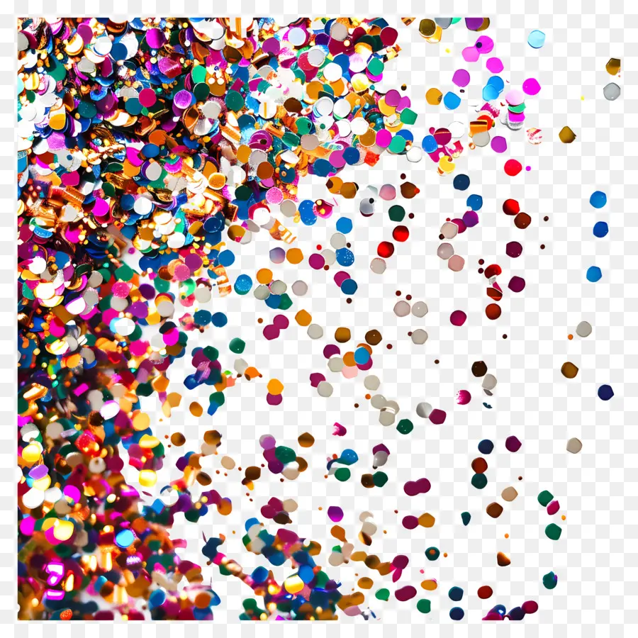 Glitter Confete，Confete PNG