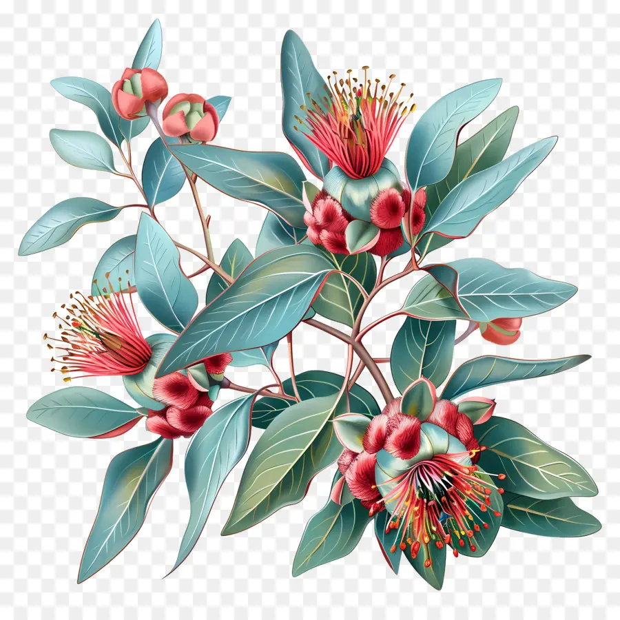 Flor Do Eucalipto，Flora Australiana PNG