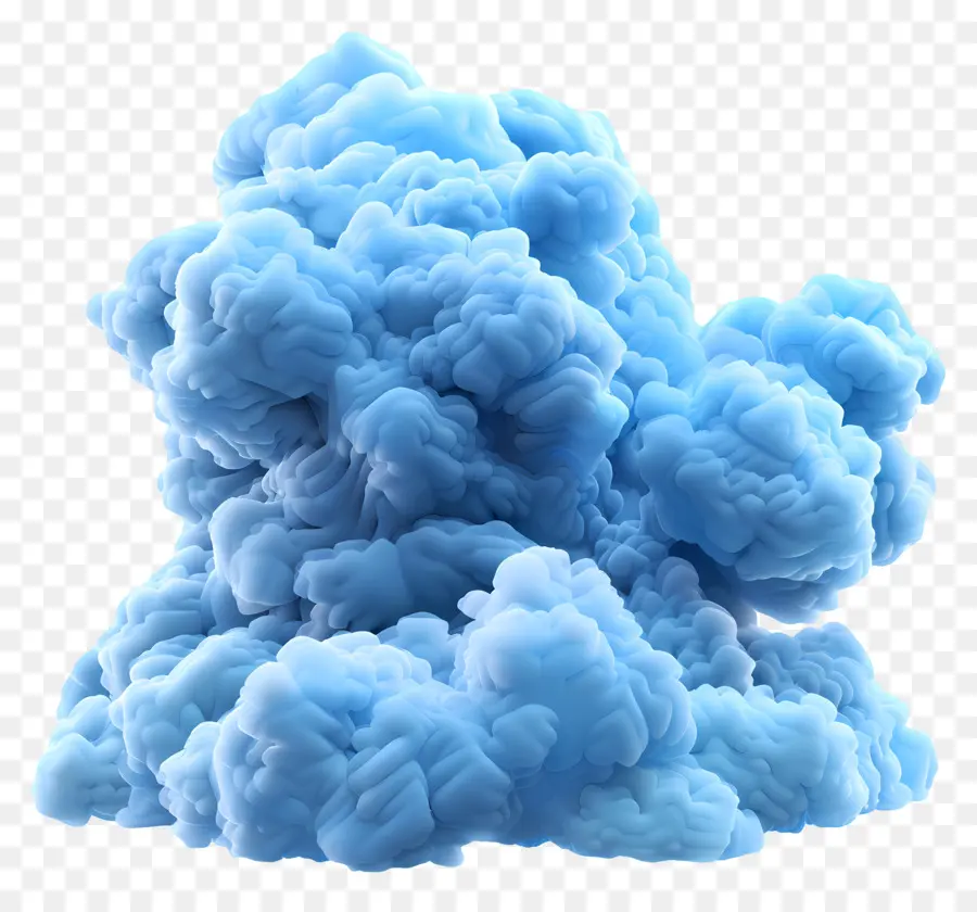 Nuvem Fofa Azul，Nuvens PNG