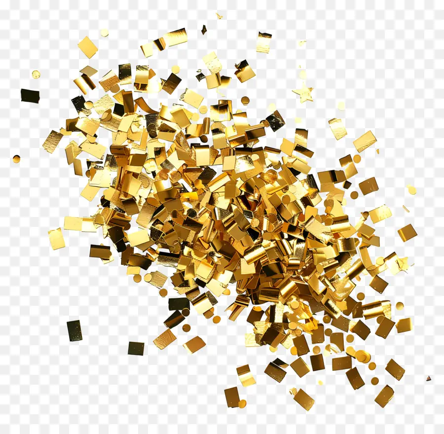 Ouro Confete，Fechar PNG