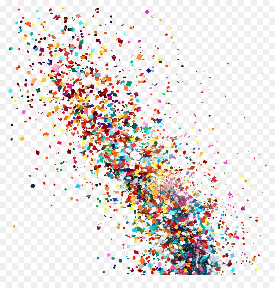 Glitter Confete，Respingo Colorido PNG