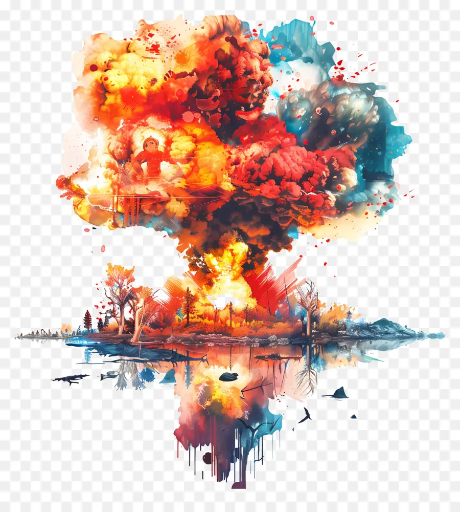 Explosão Nuclear，Erupção Vulcânica PNG