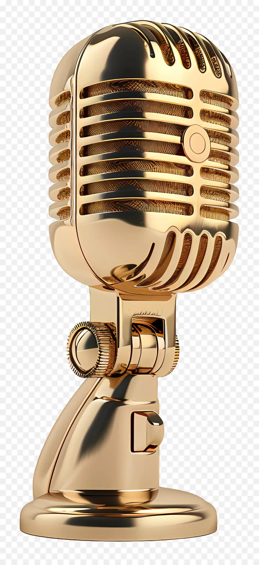 Ouro Microfone，Suporte De Microfone PNG