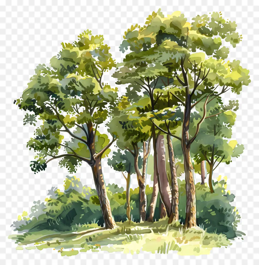 árvores Da Floresta，Floresta PNG