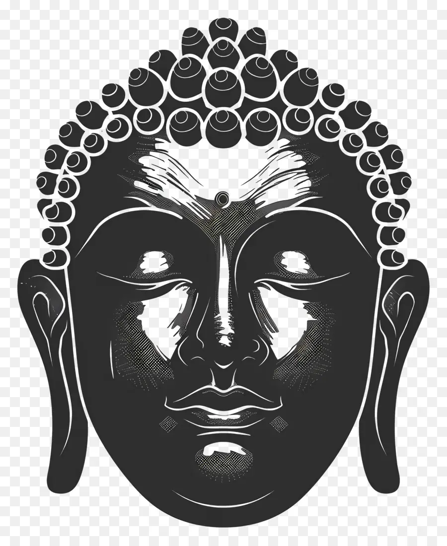 Cara De Buda，Estátua Budista PNG