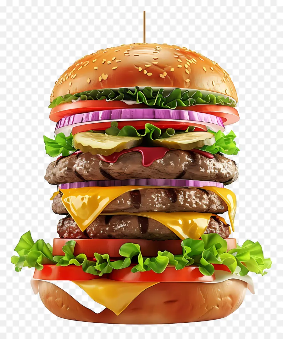 Big Burger，Hamburger PNG