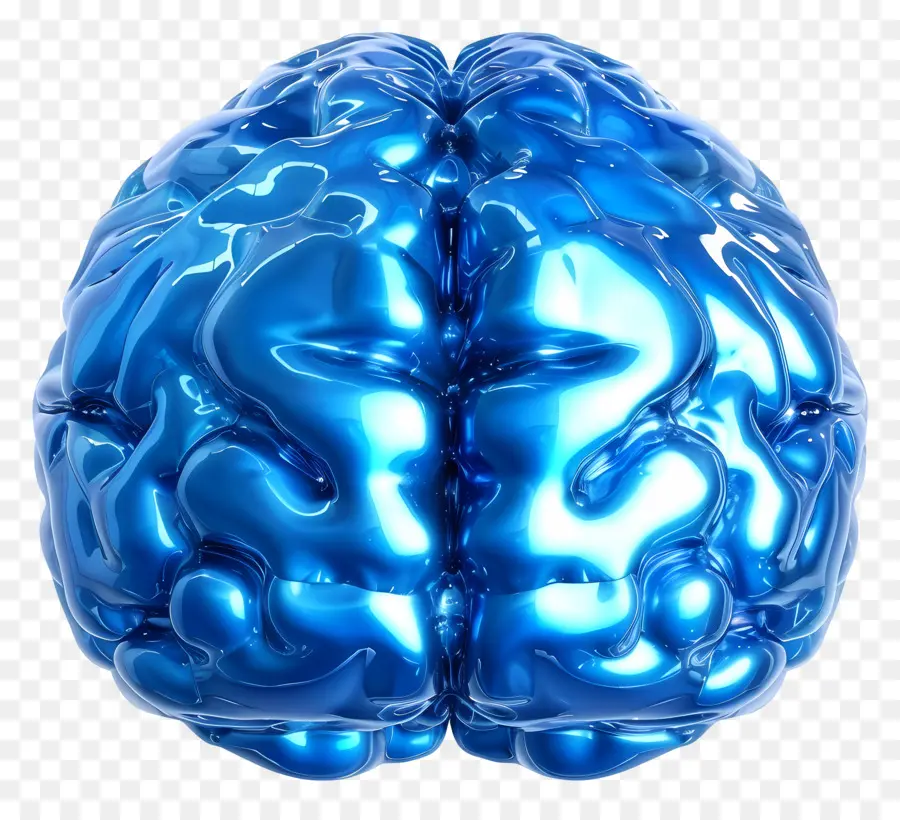 Azul Cérebro，Cérebro Plástico PNG