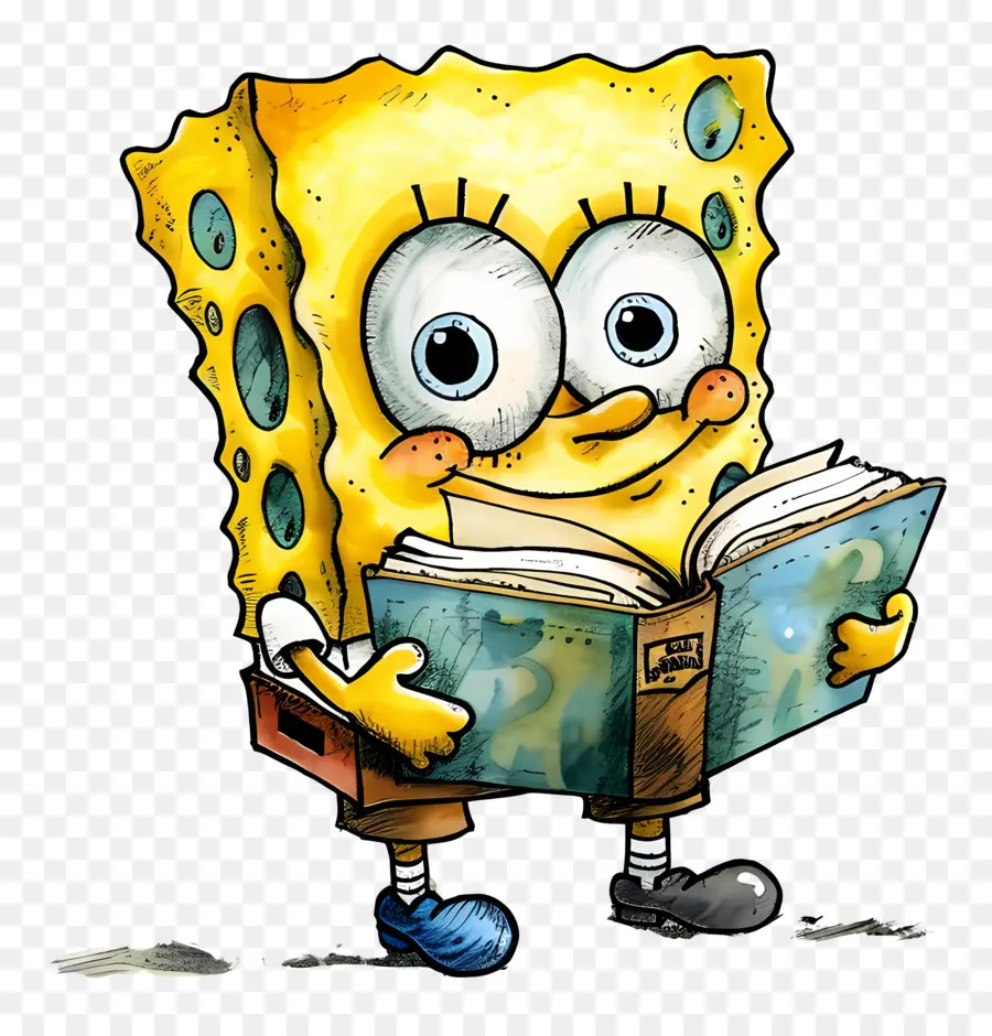 Bob Esponja，Leitura Do Bob Esponja PNG