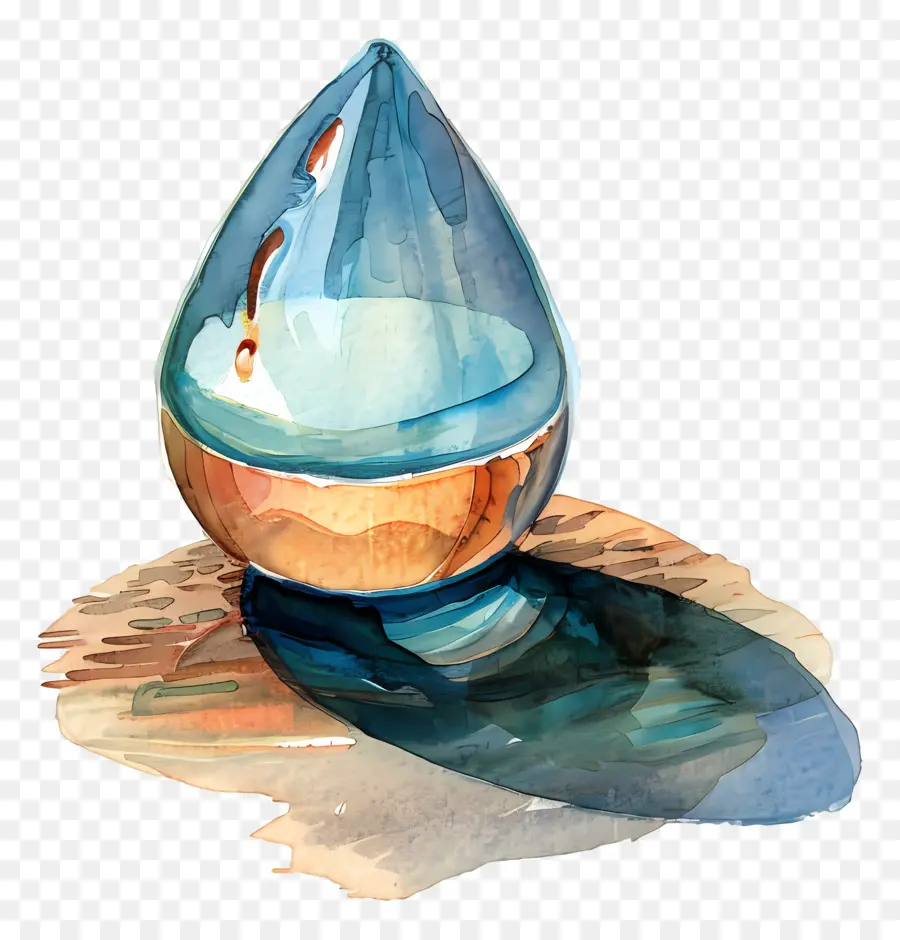 Gota De água，Vaso De Vidro PNG